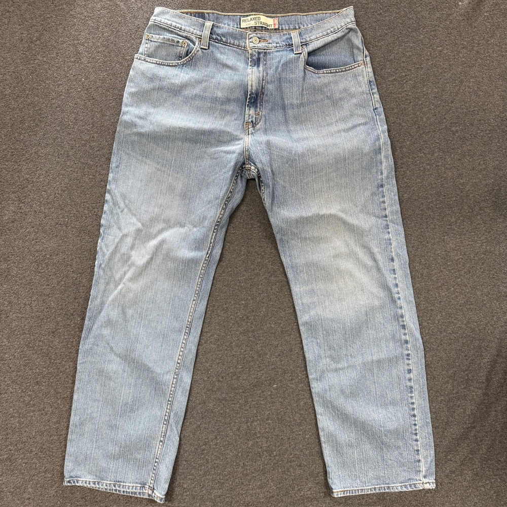 Modern Levis 559 Relaxed Straight Jeans Mens 36x30 Light Blue Good Denim Pants
